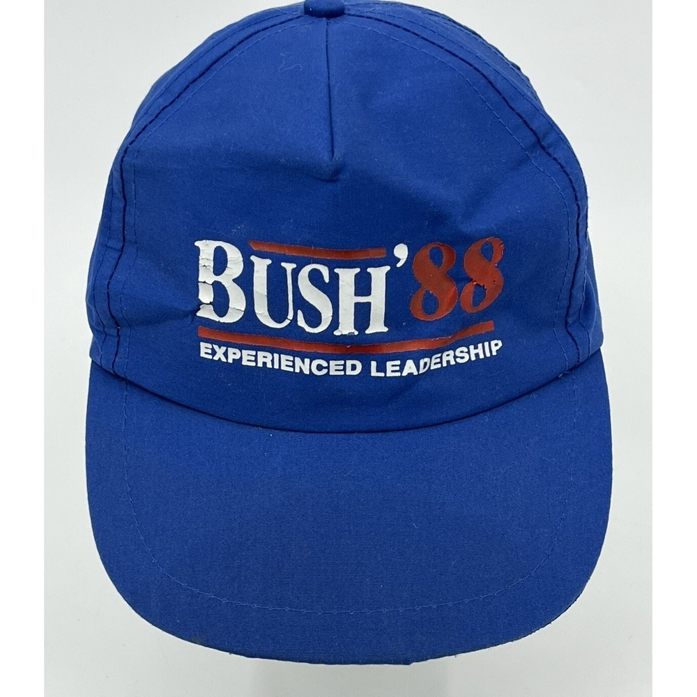 Vintage George Bush 88 Campaign Baseball Snapback Hat Political Republican 1988